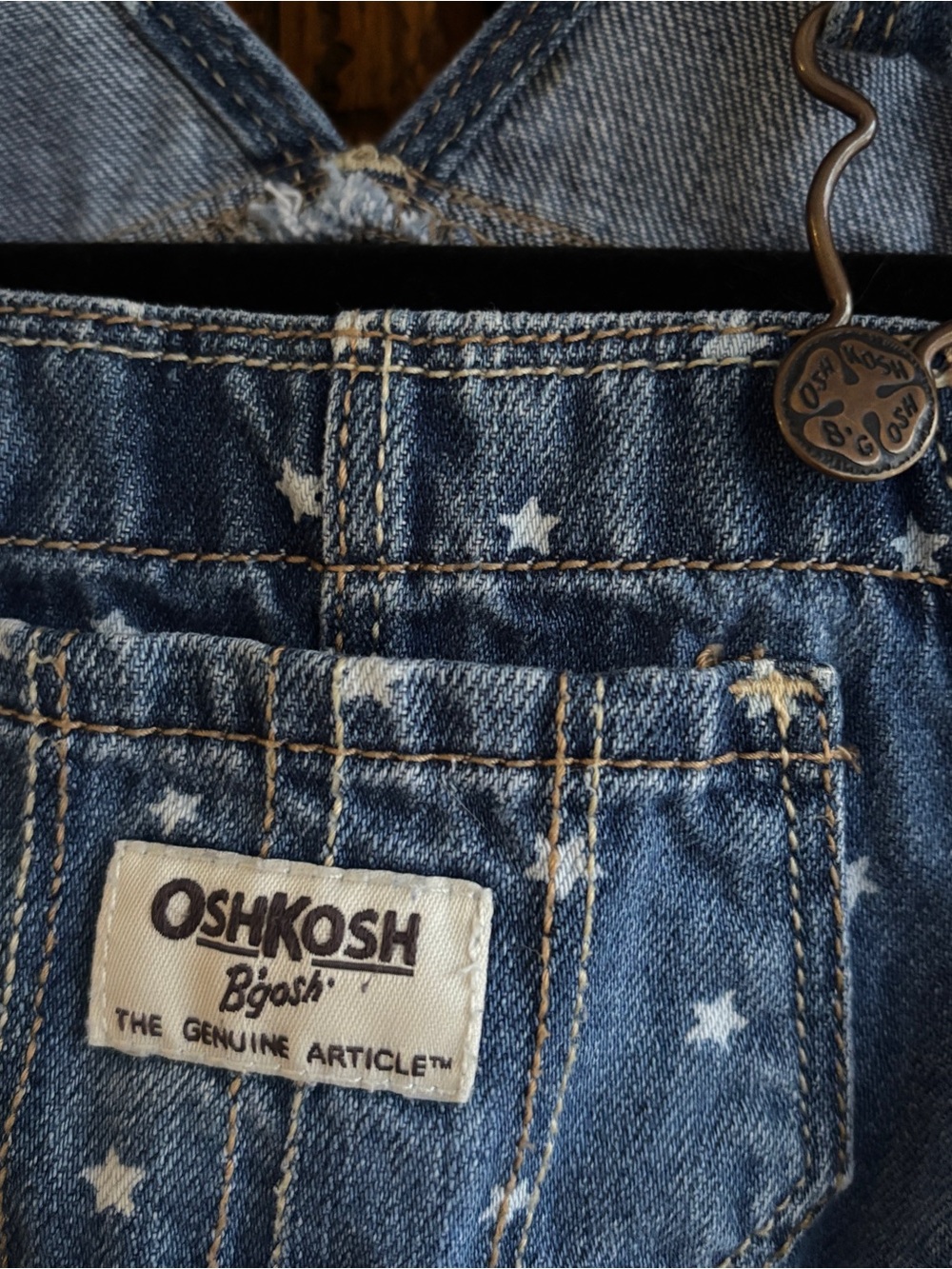 OshKosh B'gosh Navy Star Denim Overalls